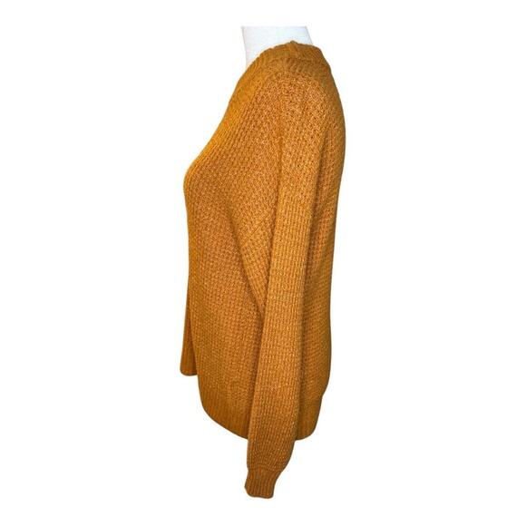 American Eagle Women's XS‎ Yellow Crew Neck Knit Sweater Long Sleeve Casual - Picture 2 of 7